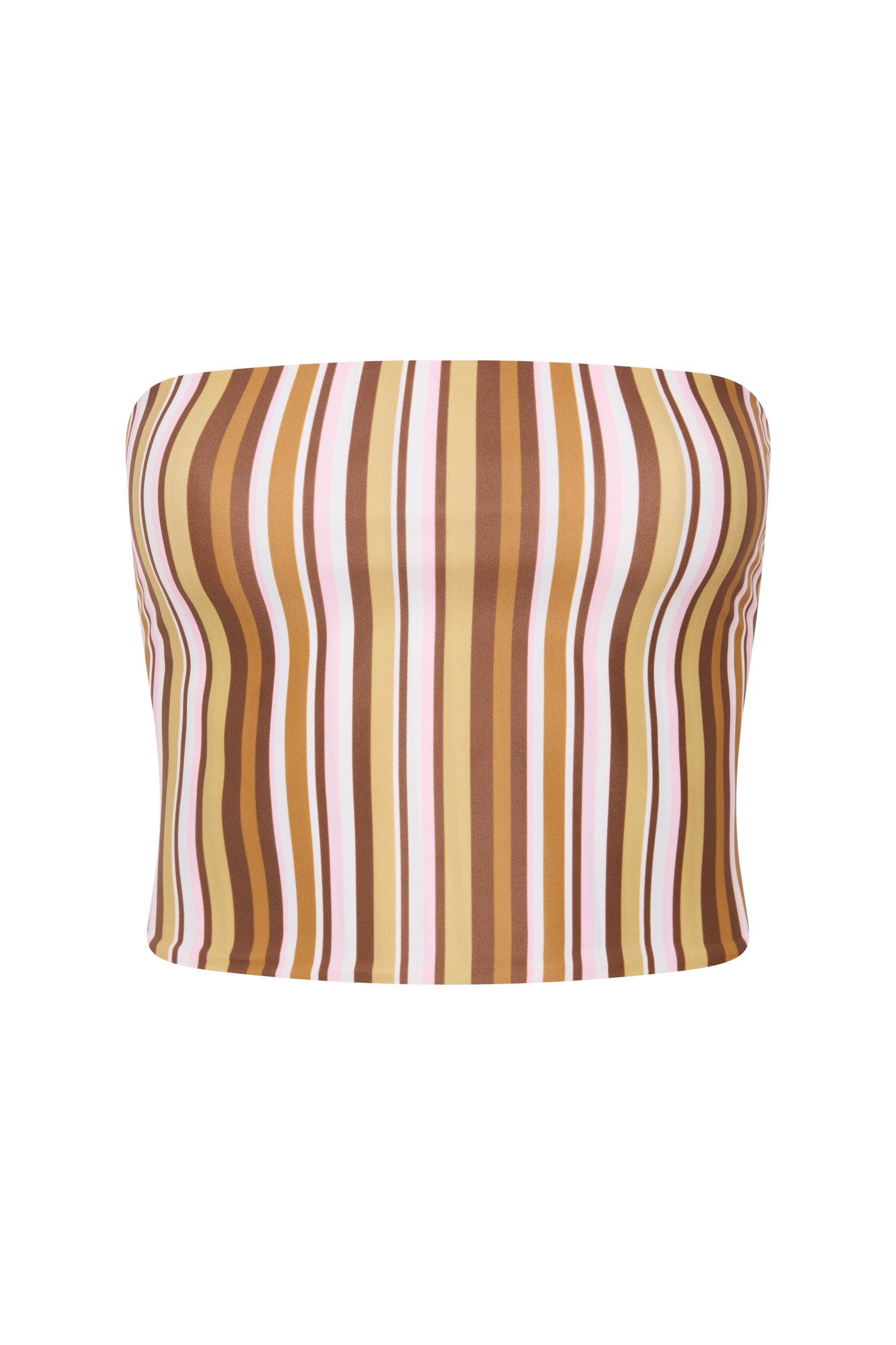 En Vau Skirt Terracotta Stripe Product Image