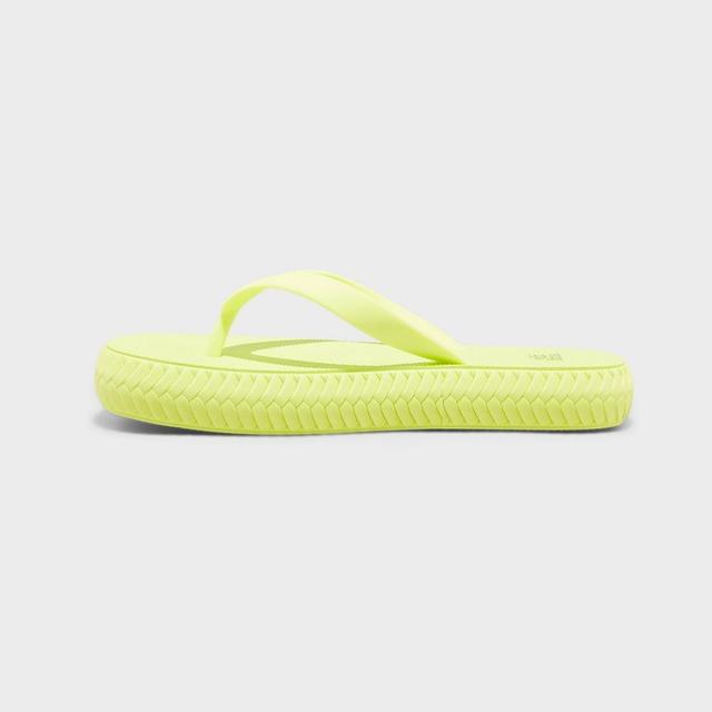 Womens Jessi EVA Platform Flip Flop Sandals - Wild Fable Lime 10 Product Image