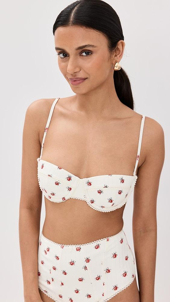 STAUD Jo Balconette Bikini Top | Shopbop Product Image