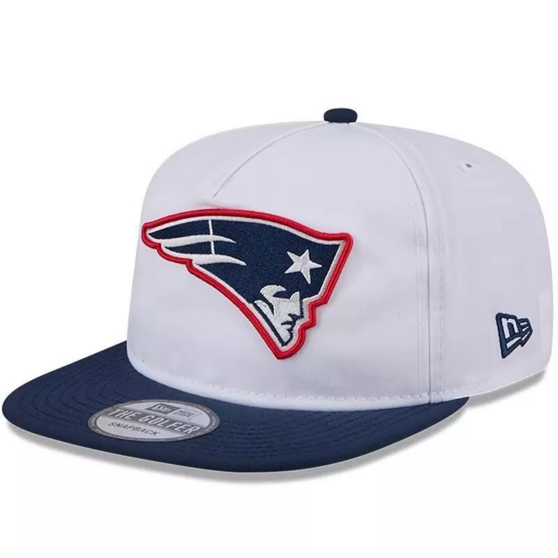 New Era Mens White/Navy New England Patriots 2024 Nfl Training Camp Golfer Snapback Hat Product Image