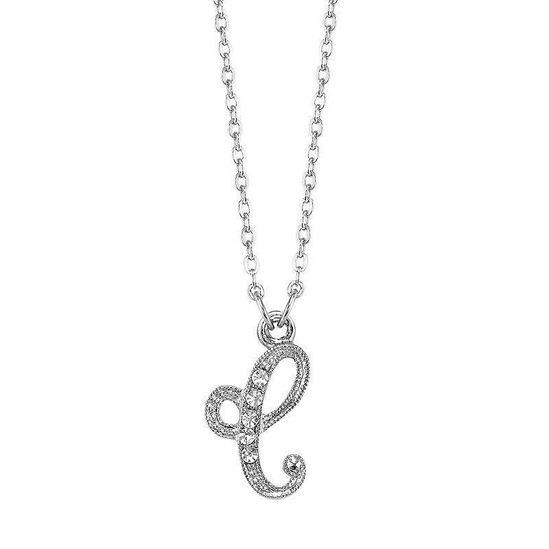 1928 Script Initial Necklace, Womens Product Image