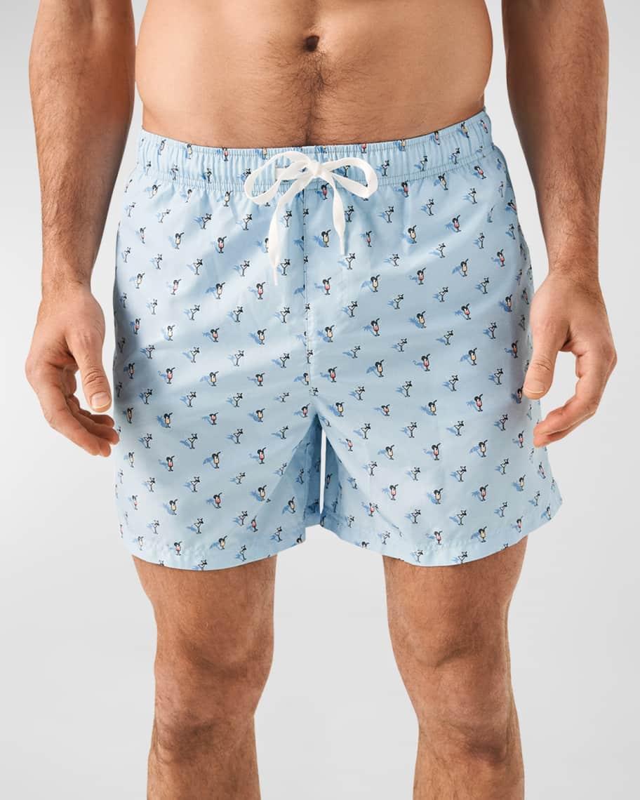 Eton Printed 5 Swim Trunks Product Image