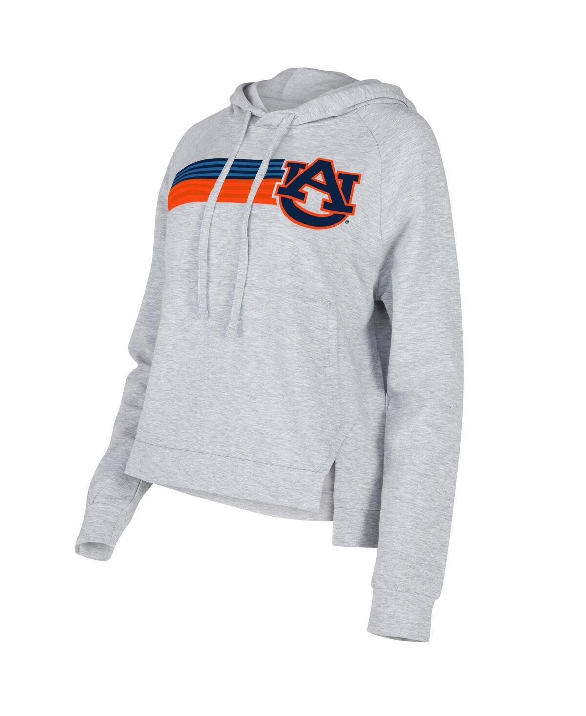 Womens Concepts Sport Gray Auburn Tigers CedarTri-Blend Raglan Pullover Hoodie Product Image