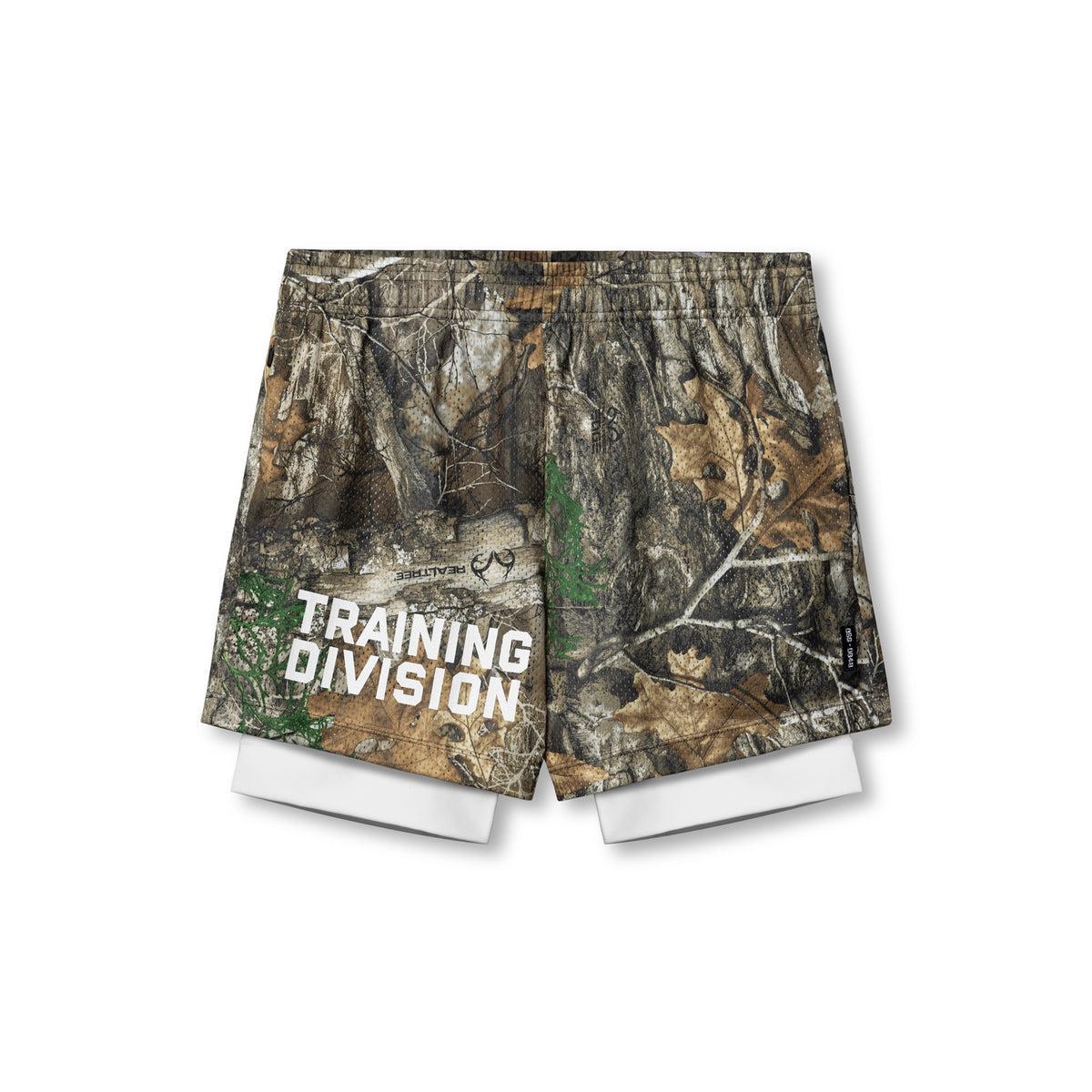 0848. SilverPlus™ Mesh 5" Liner Short - Realtree® Camo/White "Training Division" Product Image