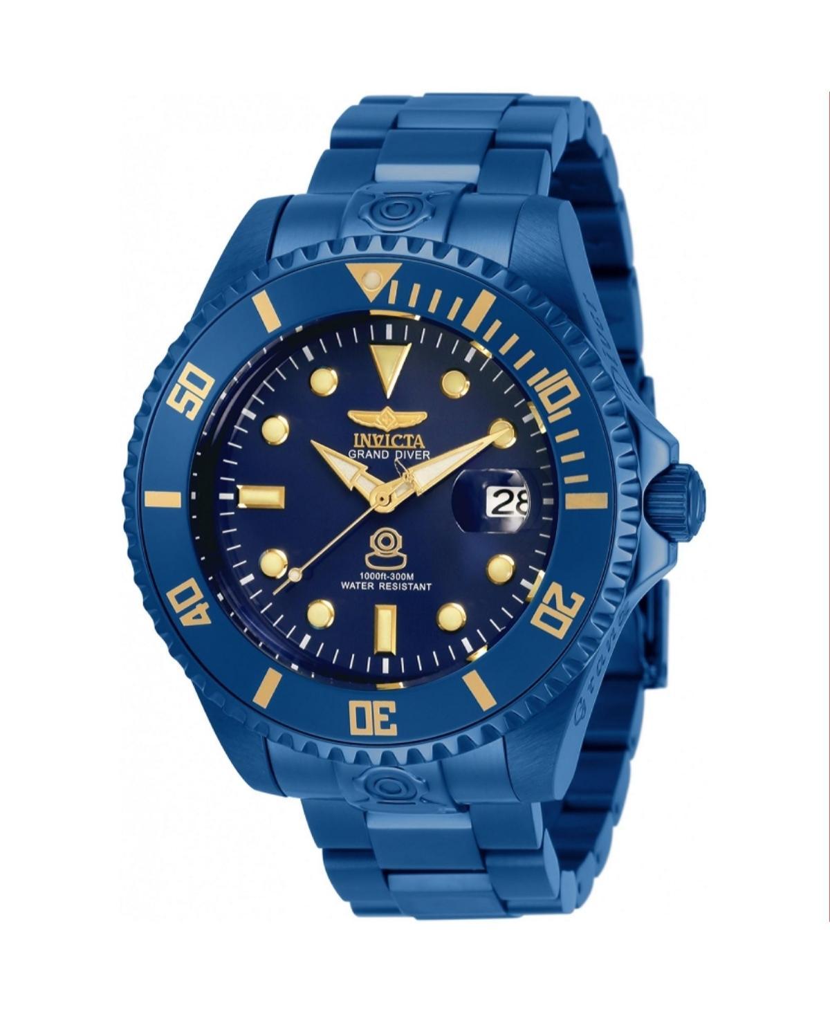 Invicta Mens 33387 Pro Diver Automatic 3 Hand Blue Dial Watch - Blue Product Image