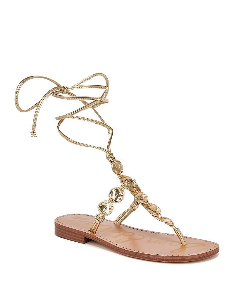 Sam Edelman Deirdre Wrap Sandal Mine Metallic Product Image