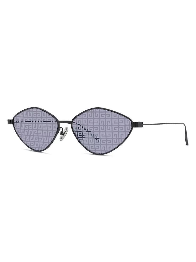 57MM GV Speed Mirrored Sunglasses Product Image