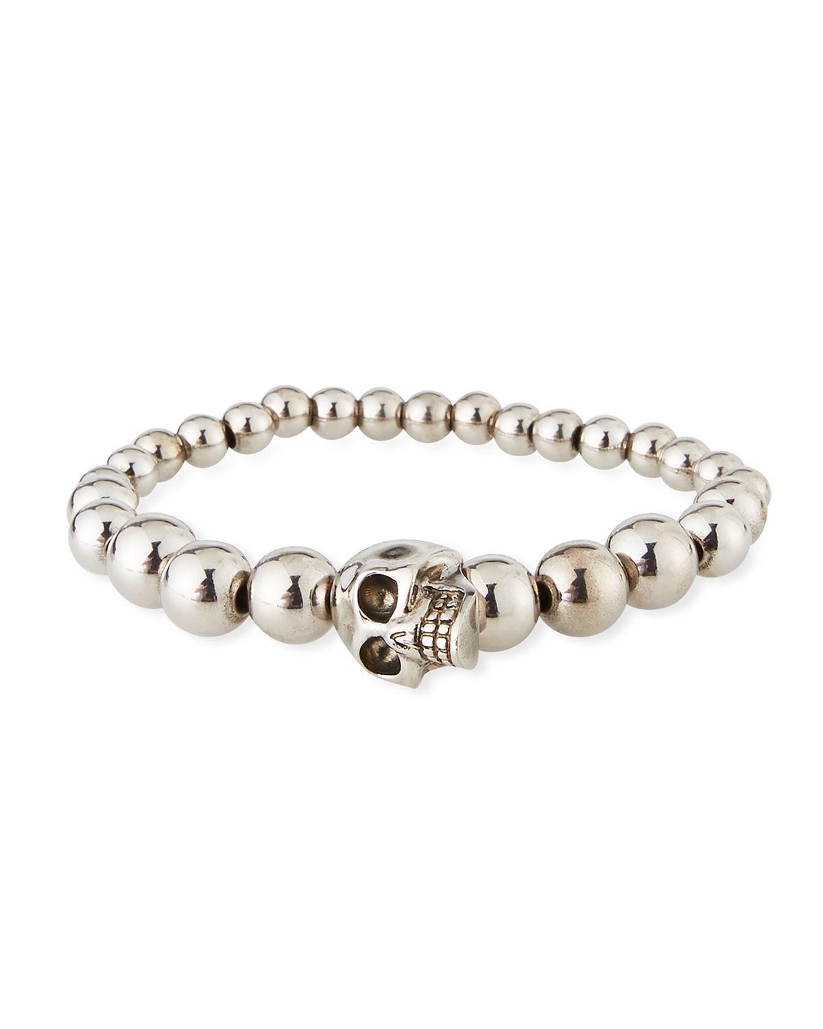 Mens Skull Ball Bracelet Product Image