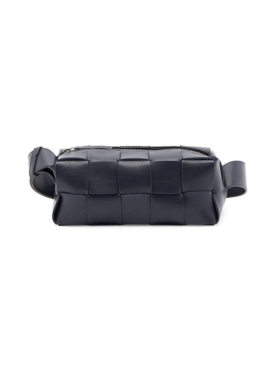 Mens Intrecciato Leather Crossbody Product Image