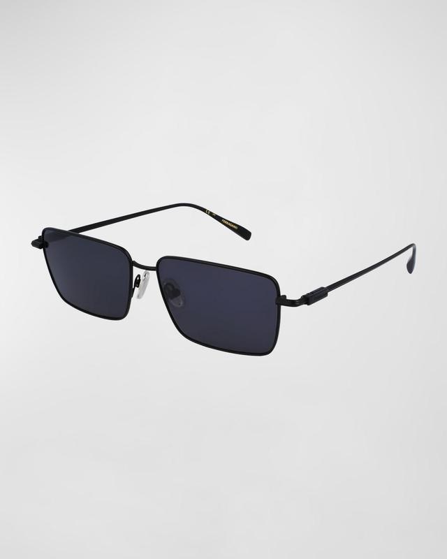 FERRAGAMO Gancini Evolution 57mm Rectangular Sunglasses Product Image