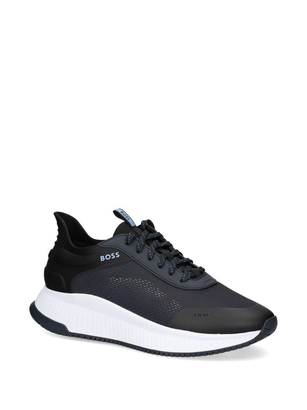 HUGO BOSS Logo Sneakers In Blue Product Image