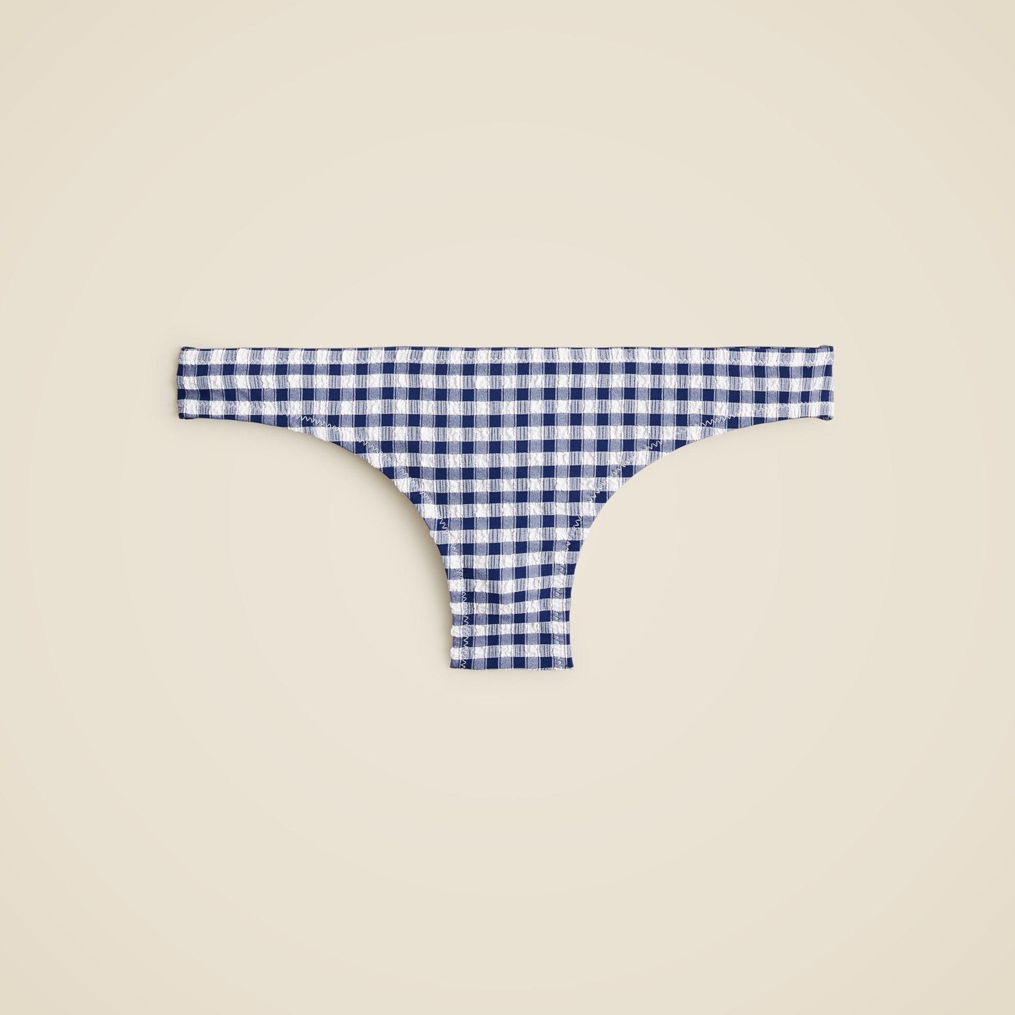 Surf hipster bikini bottom in gingham Product Image