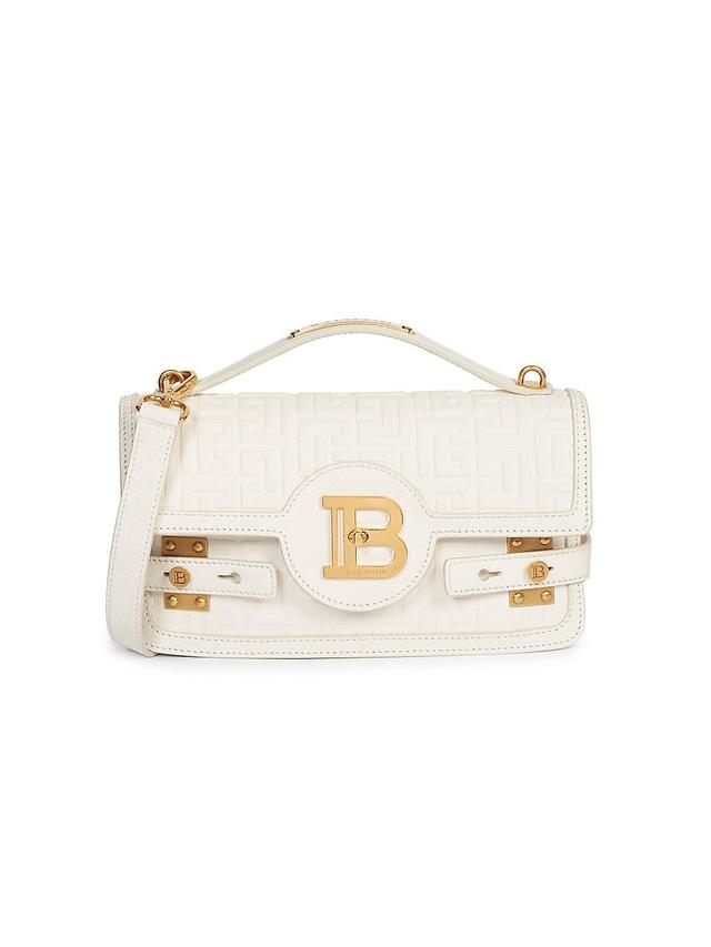 Balmain B-Buzz 24 Grained Leather Top Handle Bag Product Image