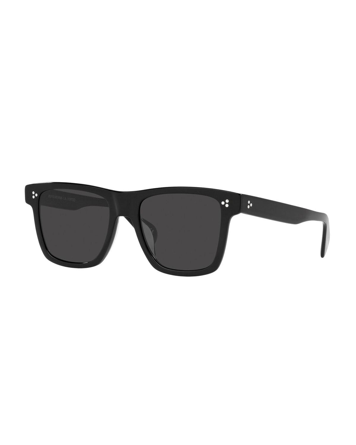 Oliver Peoples Casian Square Acetate Sunglasses  - BLACK Product Image