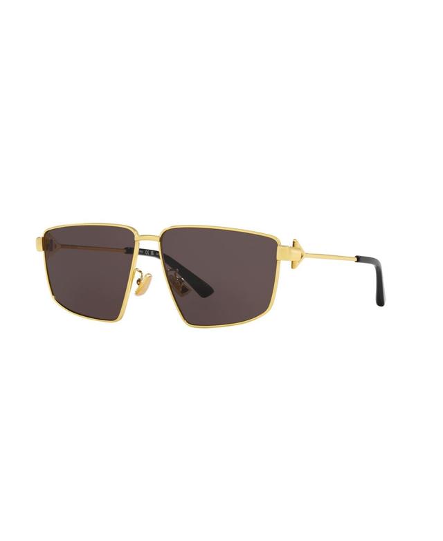 Womens New Triangle Metal 61MM Square Sunglasses Product Image