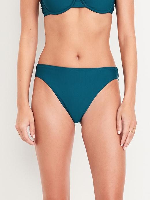 Mid-Rise Bikini Swim Bottoms Product Image