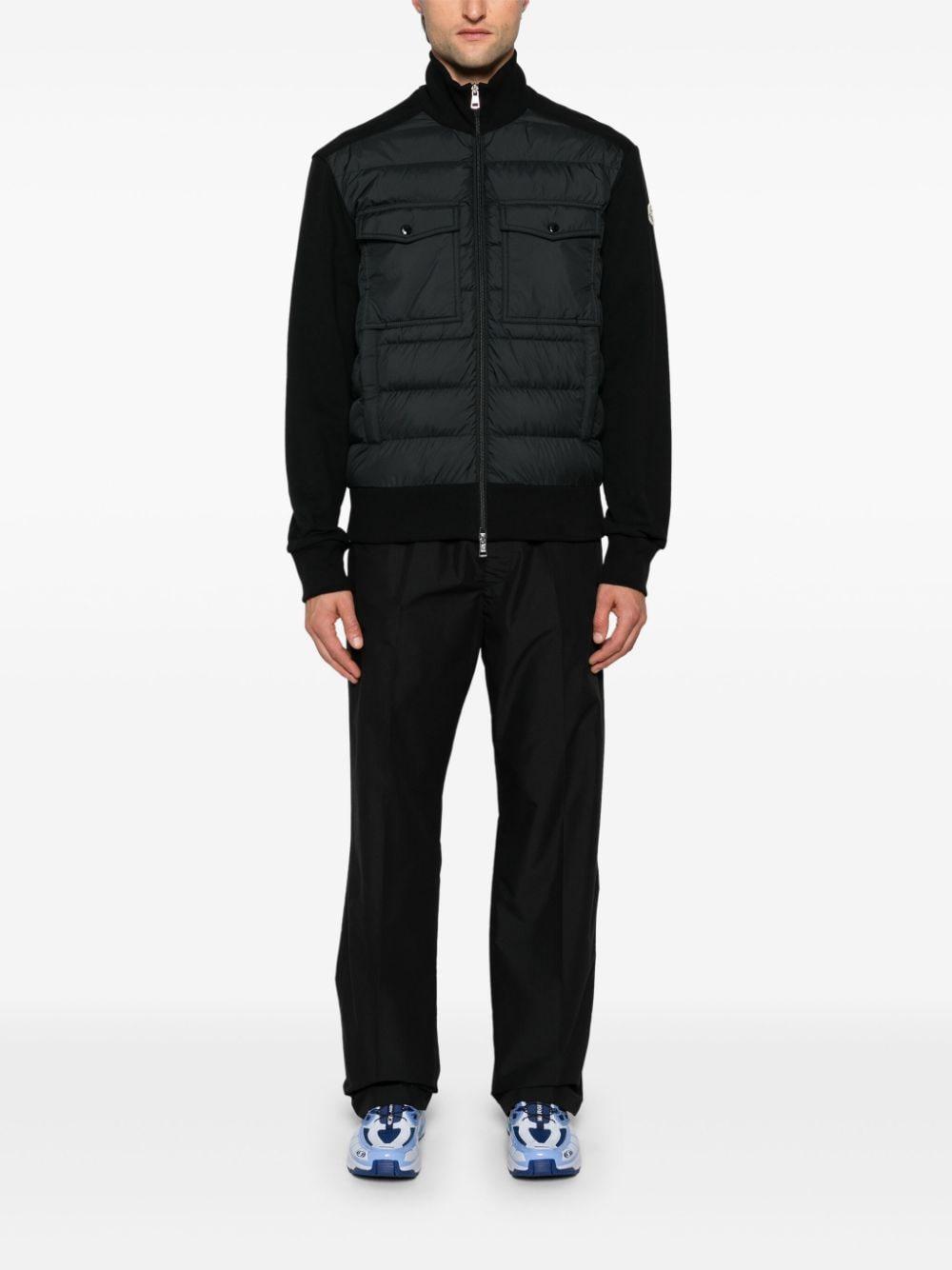 Panelled Padded Jacket In Black Product Image