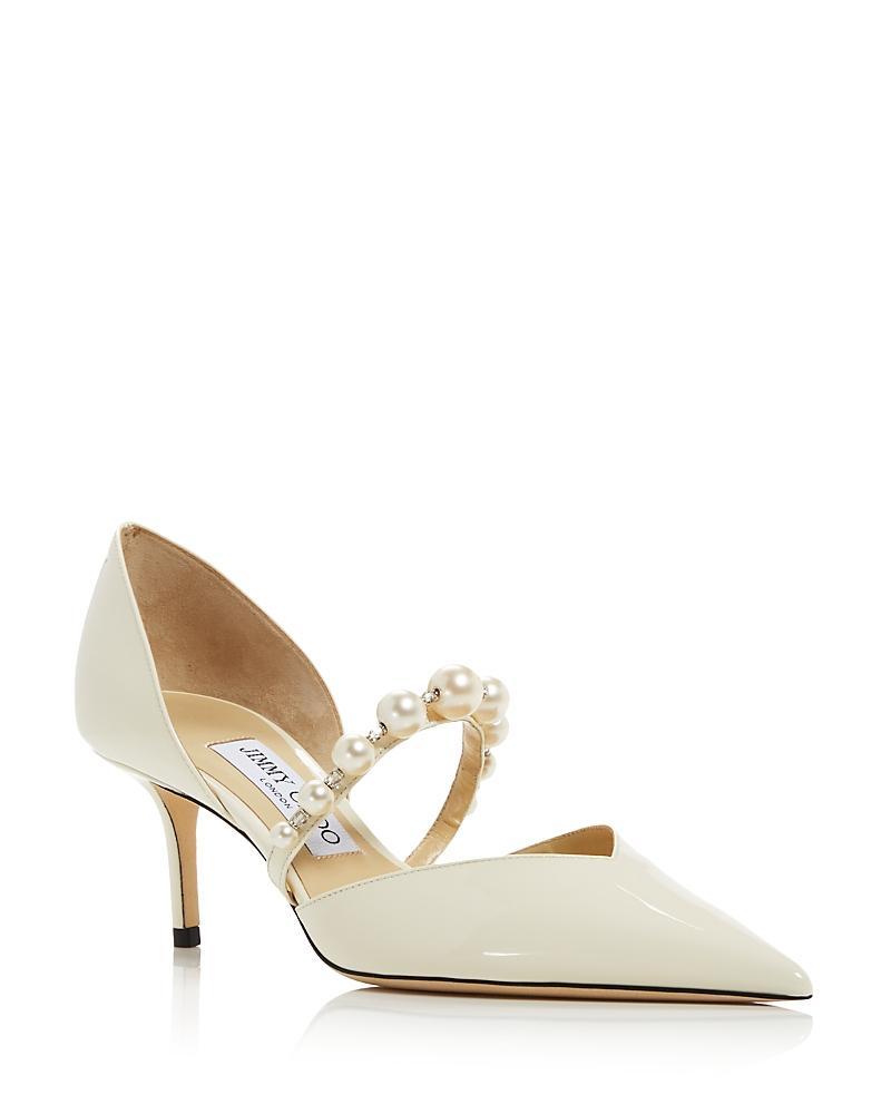 Jimmy Choo Aurelie Imitation Pearl Strap Pointed Toe Pump Product Image