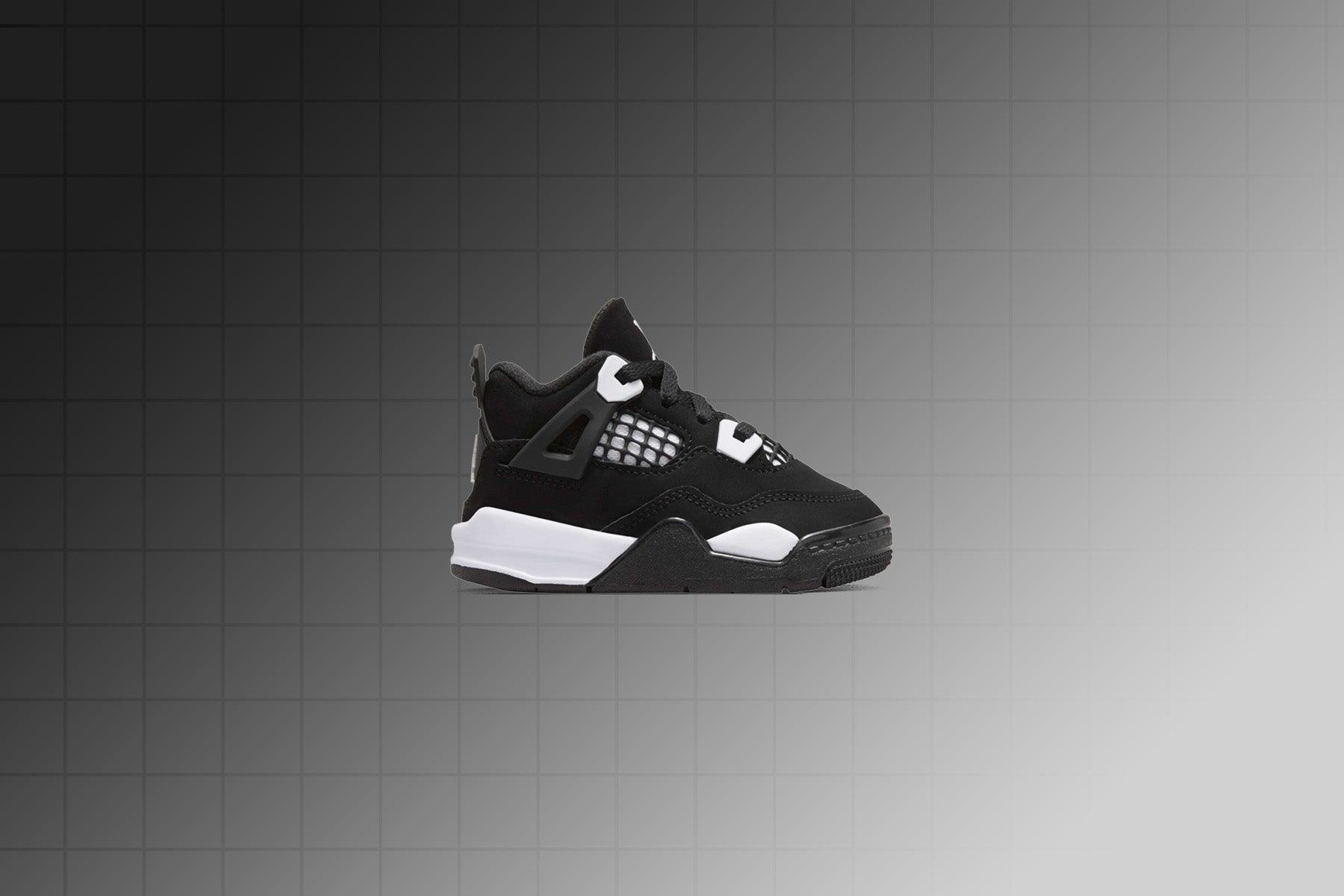 Air Jordan 4 Retro (TD) - Black/White Male Product Image