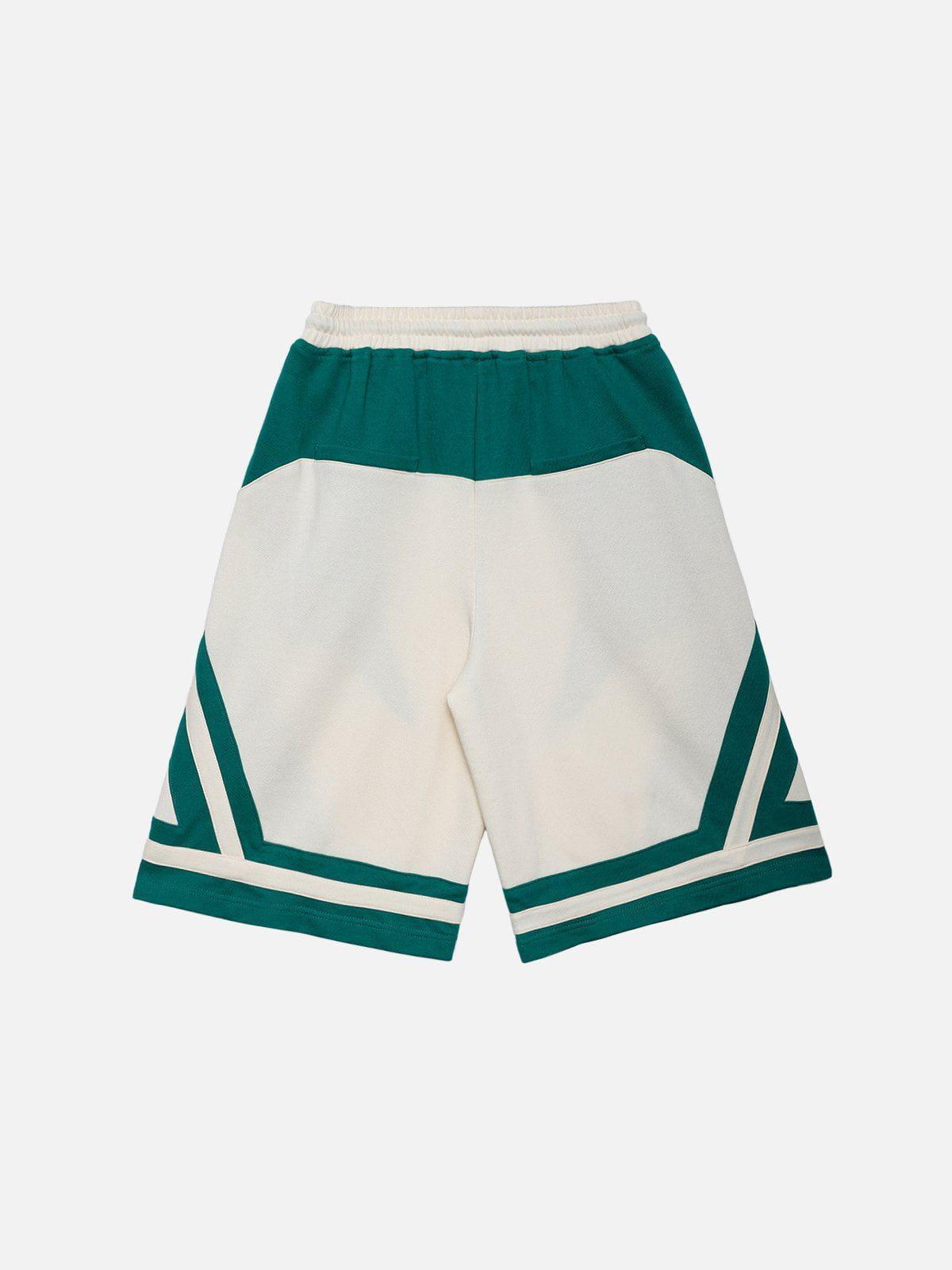 Aelfric Eden Color Blocking Patchwork Shorts Product Image