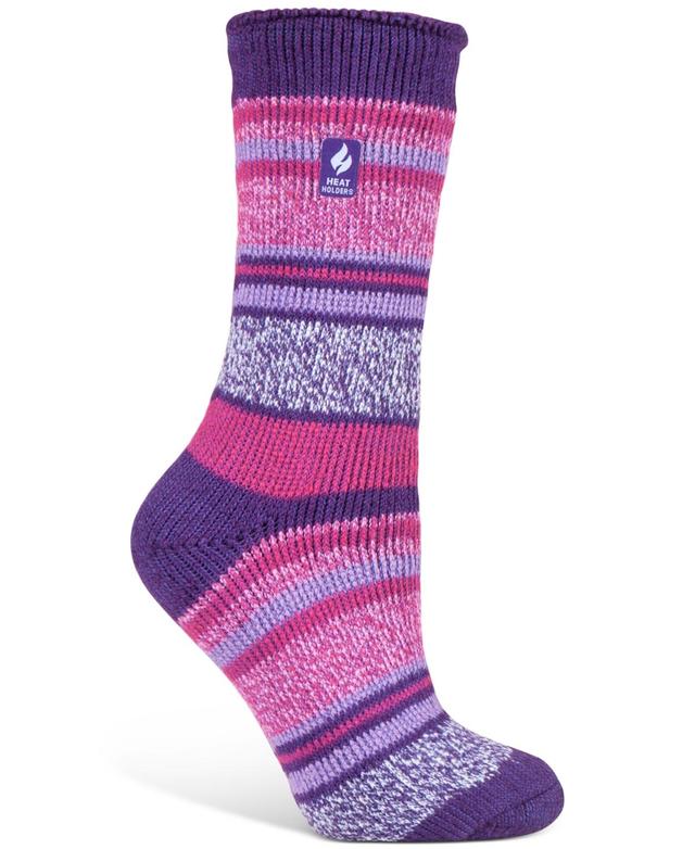 Heat Holders Womens Yasmine Multi Stripe Crew Socks Product Image