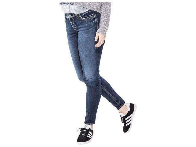 Silver Jeans Womens Suki Skinny Jean Blue Pants 24W-31 Product Image