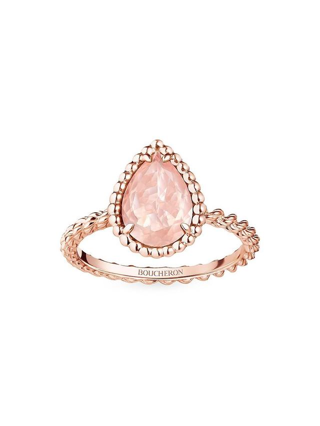 Womens Serpent Bohme 18K Rose Gold & Pink Quartz Ring Product Image