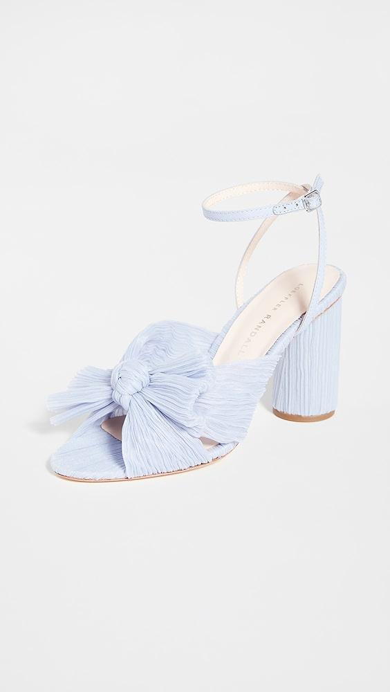 Loeffler Randall Camellia Pleated Bow Heel with Ankle Strap | Shopbop Product Image