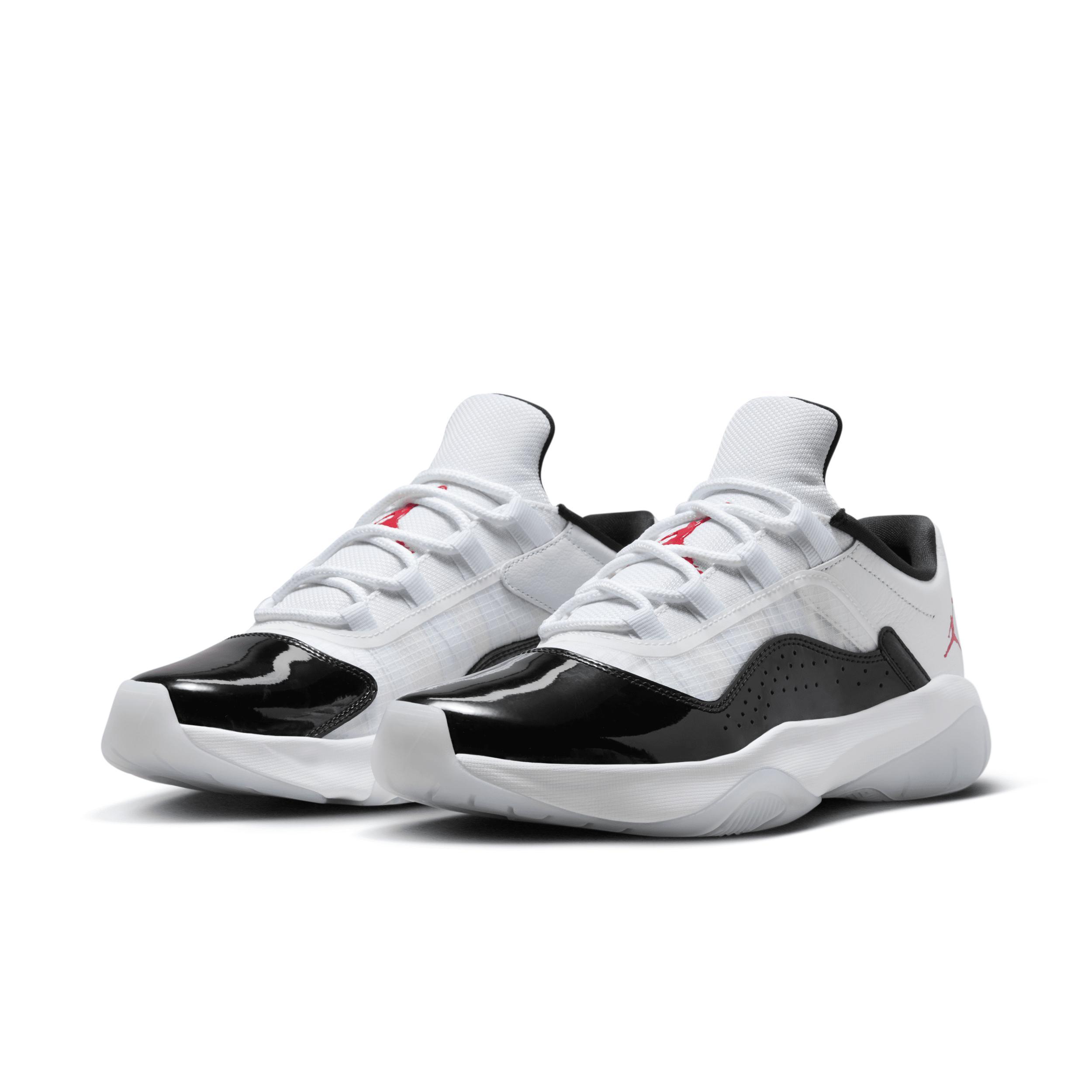 Jordan Womens Jordan AJ 11 CMFT Low - Womens Shoes White/University Red/Black Product Image