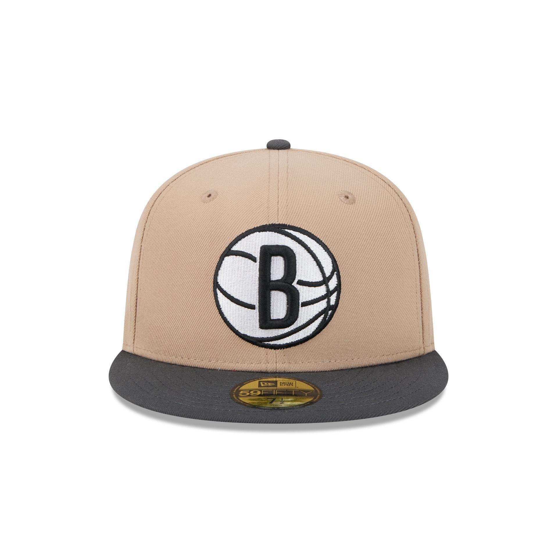 Brooklyn Nets Camel 59FIFTY Fitted Hat Male Product Image