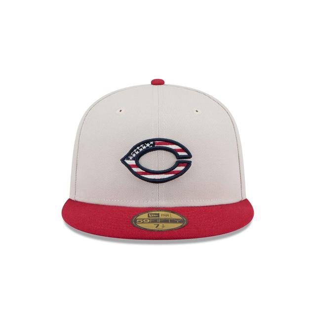 Cincinnati Reds Independence Day 2024 59FIFTY Fitted Hat Male Product Image