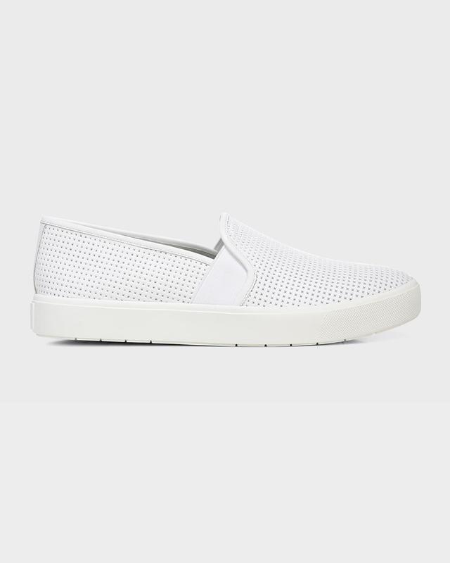 Womens Blair Perforated Leather Slip-On Sneakers Product Image