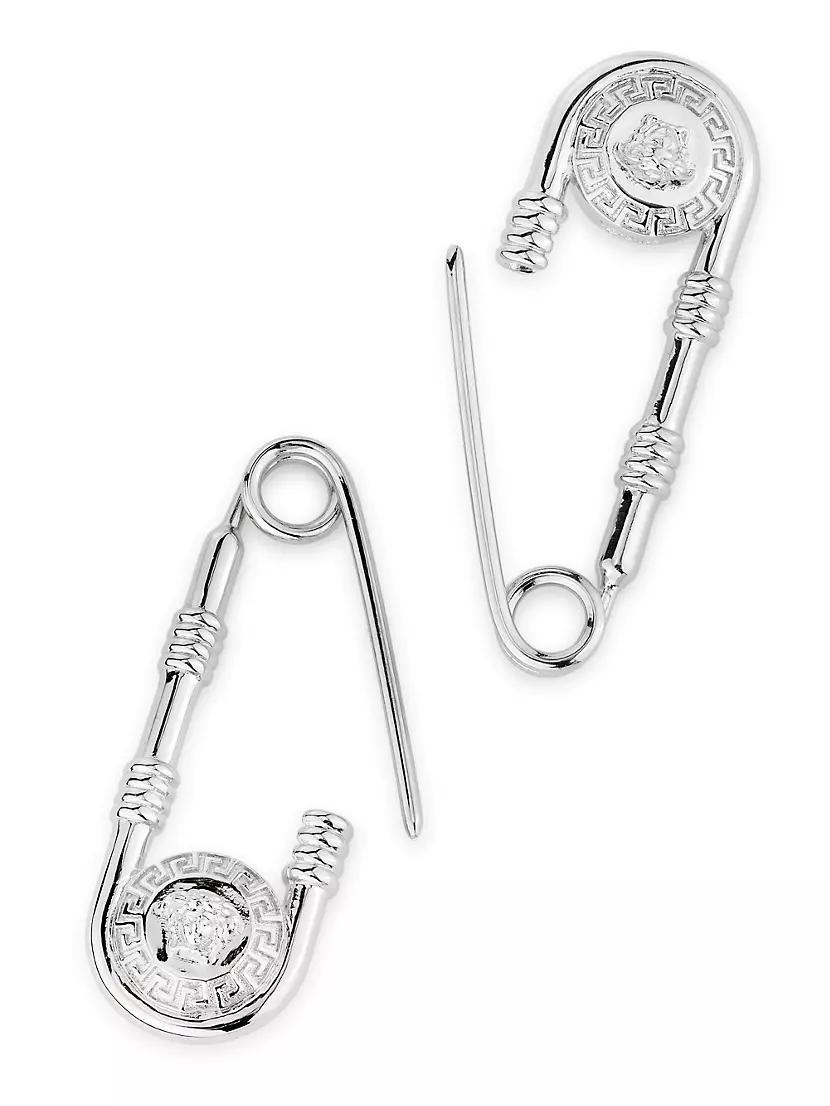 Medusa Safety Pin Earrings Product Image