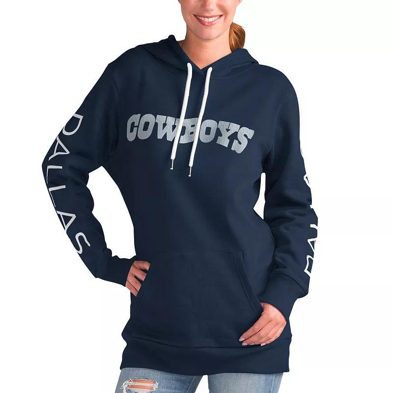 Womens G-III 4Her by Carl Banks Dallas Cowboys Extra Inning Pullover Hoodie Blue product image