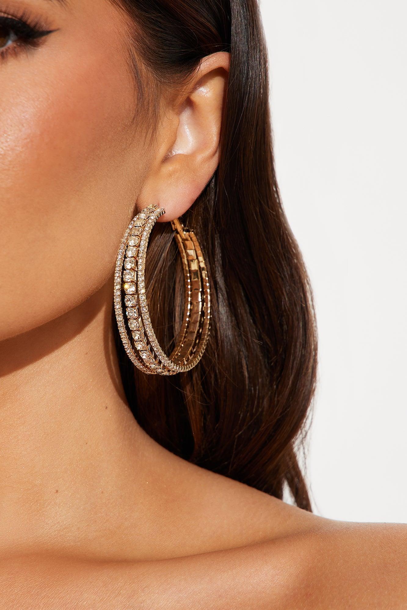 So Fine Hoop Earrings - Gold Product Image