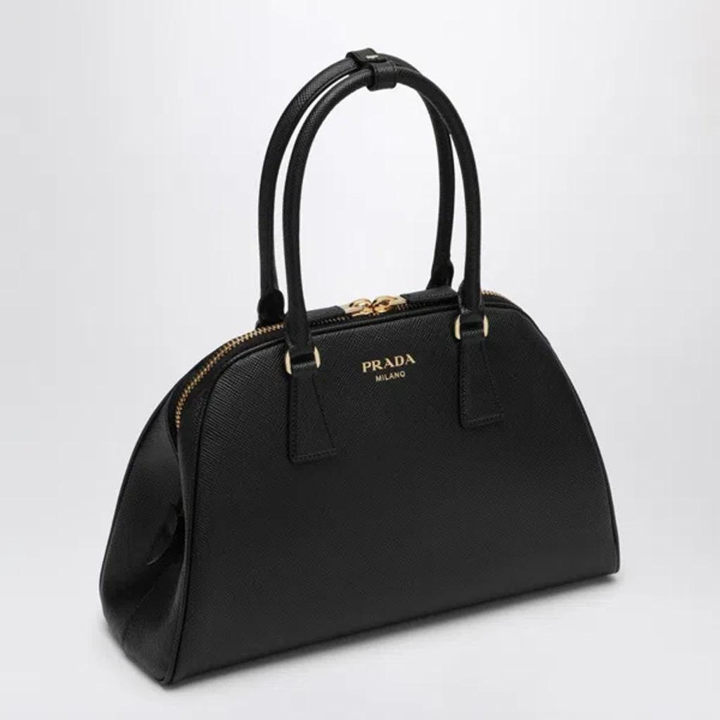 Medium Saffiano Leather Bag In Black Product Image