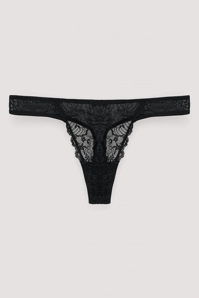 Mid Rise Classic Lace Thong Product Image