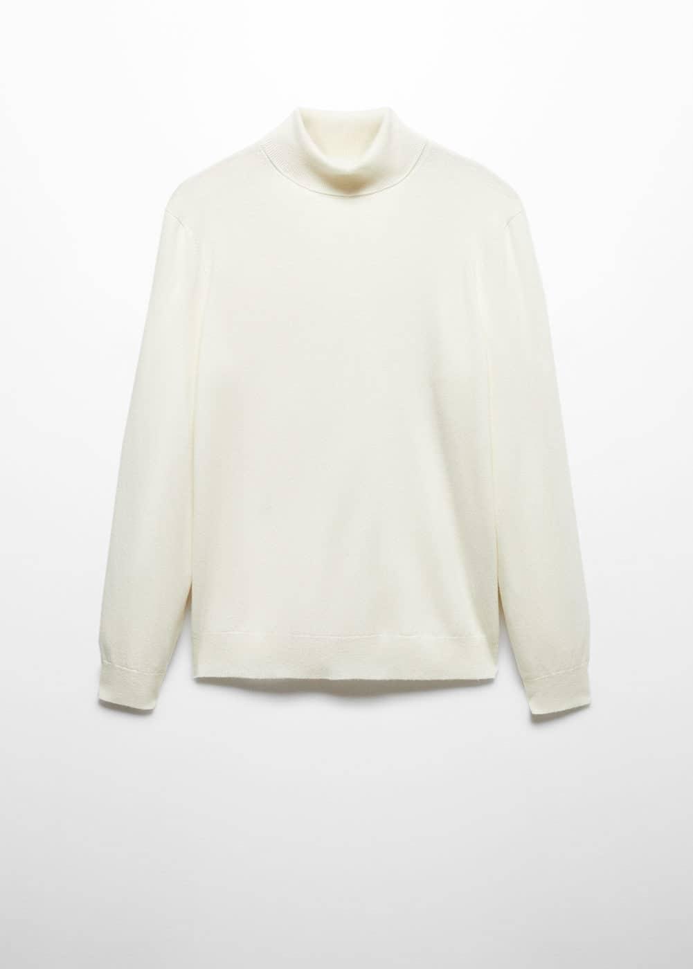 MANGO MAN - Turtleneck 100% cashmere sweater off whiteMen Product Image