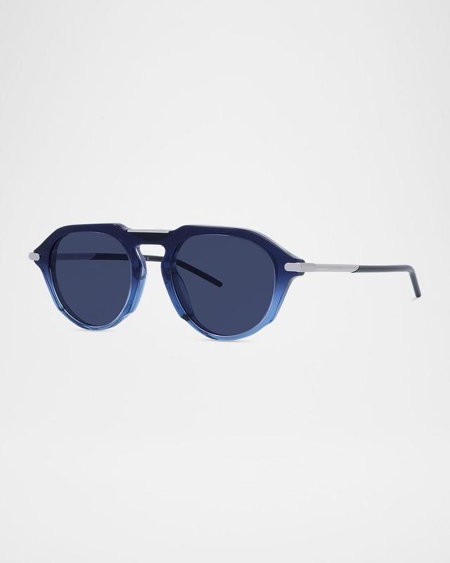 Mens GV One Acetate and Nylon Round Sunglasses Product Image