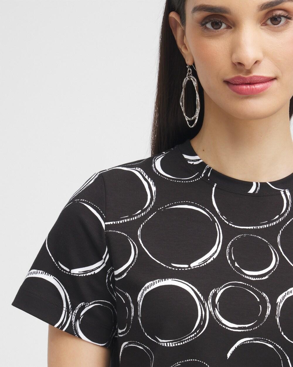 Black Labelu2122 Bubbles Cotton Stretch Tee Product Image