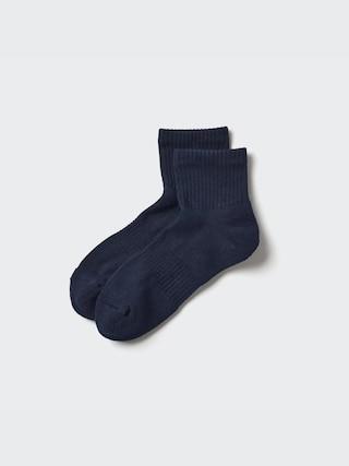 Mens Pile Half Socks Navy US8-US11 UNIQLO US Product Image