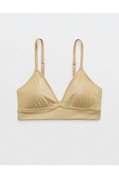 Aerie Metallic Triangle Banded Bikini Top Women's Product Image