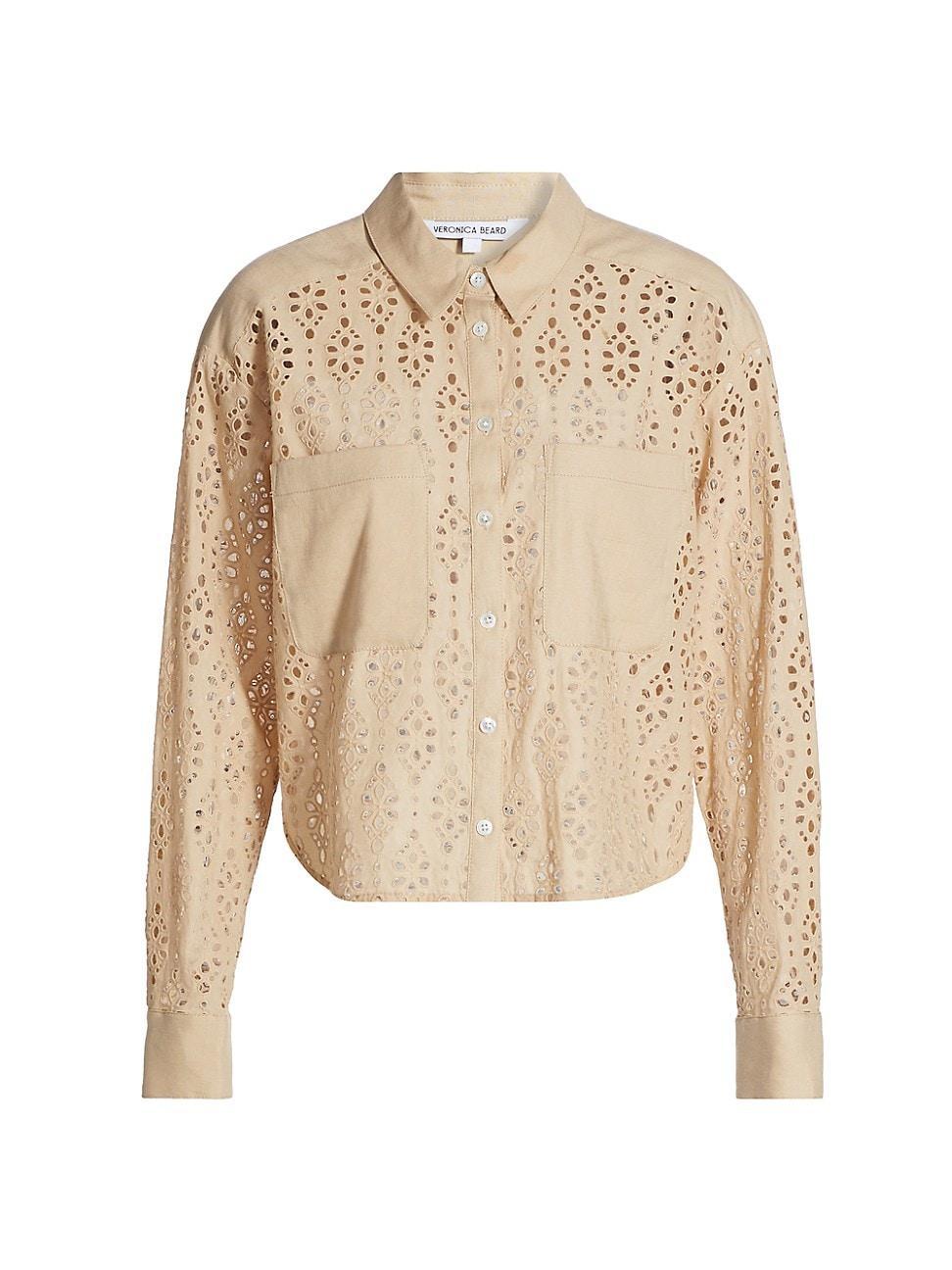 Womens Aderes Cotton Eyelet Shirt Product Image