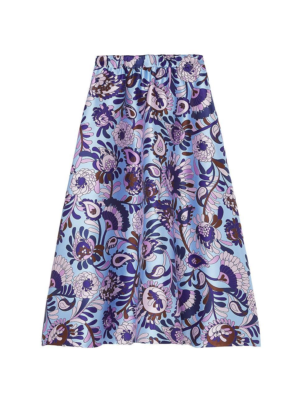 Womens Mainline Autumn Paisley Midi Skirt Product Image