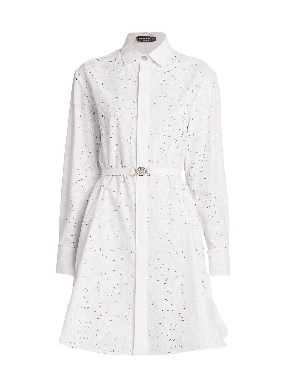 Womens Poplin Broderie Anglaise Shirtdress product image