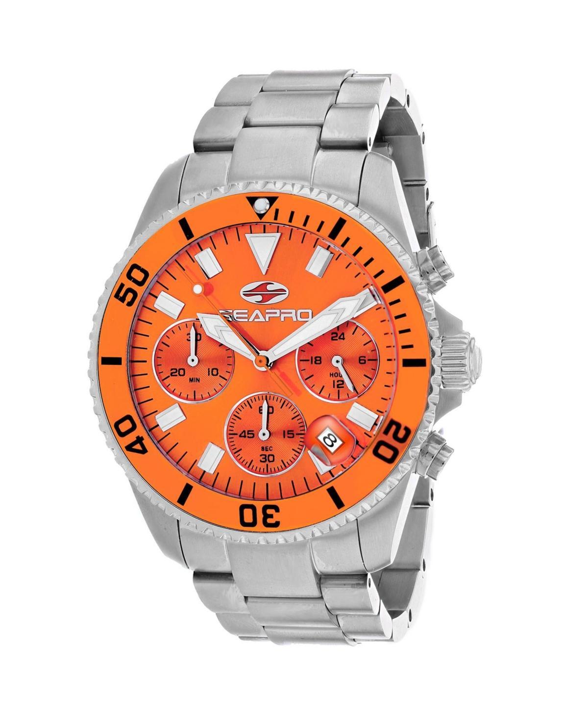 Seapro Mens Scuba 200 Chrono Orange Dial Watch - SP4355 - Orange Product Image