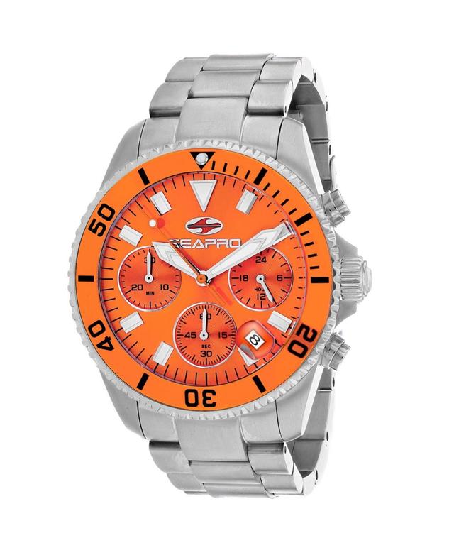 Seapro Mens Scuba 200 Chrono Orange Dial Watch - SP4355 - Orange Product Image