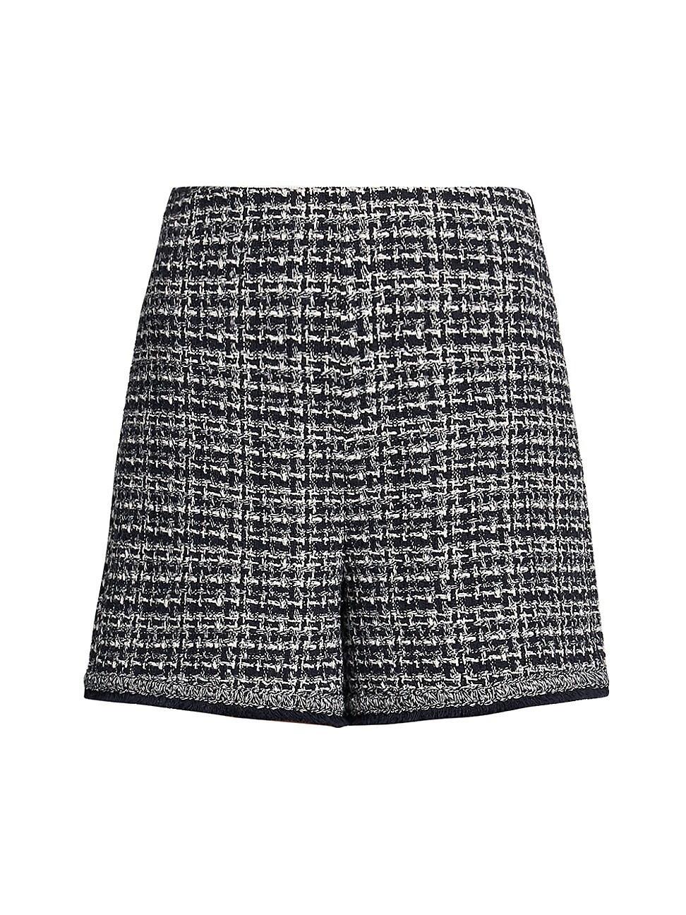 Womens Cotton-Blend Tweed Shorts Product Image