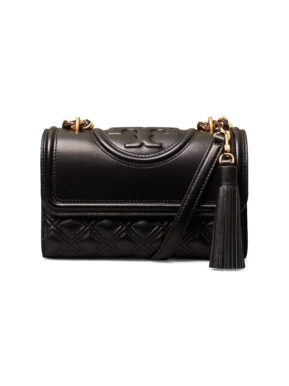 Tory Burch Fleming Small Convertible Leather Shoulder Bag Product Image