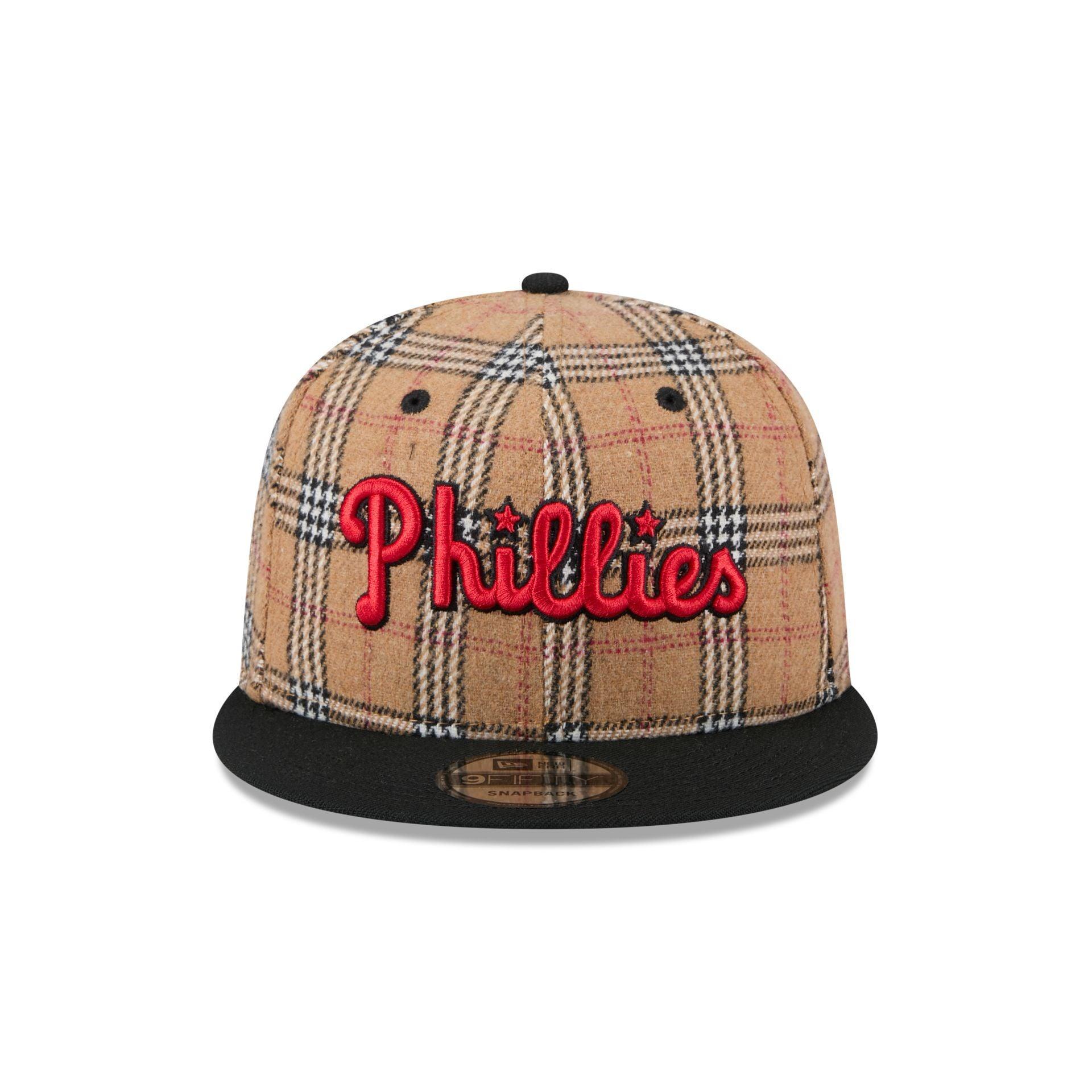 Philadelphia Phillies Tan Tartan 9FIFTY Snapback Hat Male Product Image